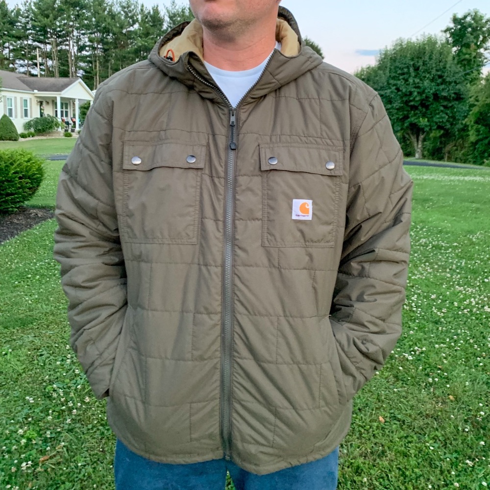 Brand new without tags- Carhart quilted jacket- Hunter green